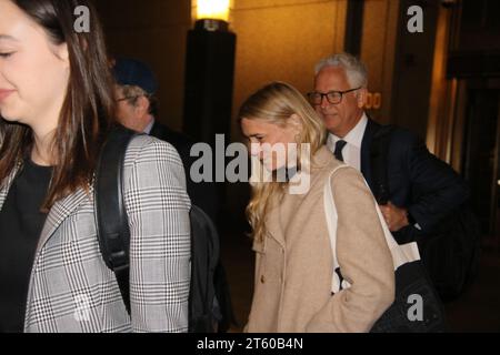 New York Supreme Court, 60 Centre St, New York, NY 10007 USA. Nov 6, 2023. Graham Chase Robinson, former Assistant to Film Director Robert De Niro exits New York Courthouse, site of the ongoing Civil Trial showcasing her dispute with Robert De Niro. Credit: ©Julia Mineeva/EGBN TV News/Alamy Live News Stock Photo