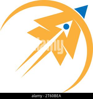 Paper Plane,  Airplane logo design illustration Stock Vector