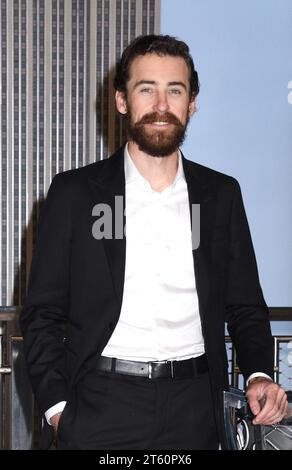 New York, NY, USA. 7th Nov, 2023. Ryan Blaney, 2023 NASCAR Cup Series Championship Winner, visits The Empire State Building on November 7, 2023 in New York City. Credit: Mpi099/Media Punch/Alamy Live News Stock Photo