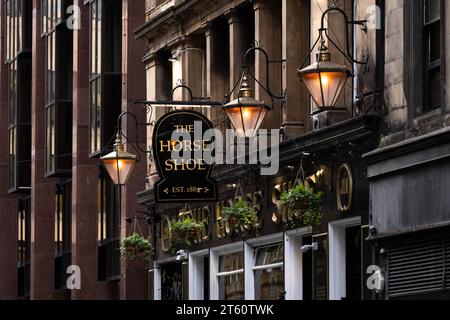 The Horseshoe Bar, Drury Street, Glasgow, Scotland, UK Stock Photo