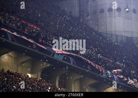liga dos campeões da uefa 2023, bandeira do club brugge kv com uma bola de  futebol na rede, papel de parede da uefa, trabalho 3d e imagem 3d. Yerevan,  Armênia - 2023