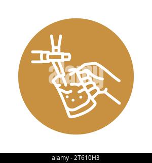 Beer tap black line icon. Pictogram for web page, mobile app, promo. Stock Vector