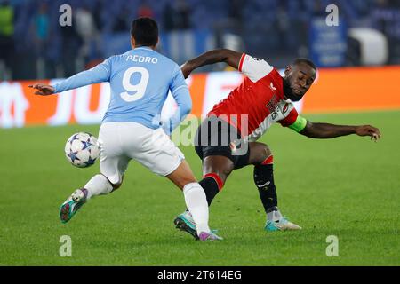 Rome, Lazio, Italy. 7th Nov, 2023. during the UEFA Champions League Group E match between SS Lazio and Feyenoord at Stadio Olimpico on September 19, 2023 in Rome, Italy. (Credit Image: © Ciro De Luca/ZUMA Press Wire) EDITORIAL USAGE ONLY! Not for Commercial USAGE! Stock Photo