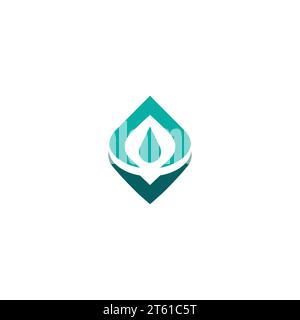 AV Water logo. Letter A logo Design Stock Vector
