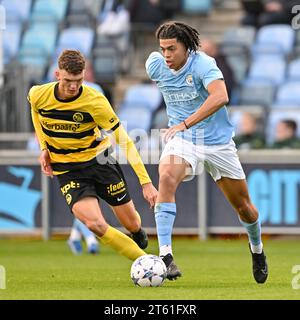 Manchester, UK. 7th November, 2023.  during the UEFA Youth League, Match Day Four Group G match at the Academy Stadium/ Joie Stadium, Manchester, England. (Credit Image: ©Cody Froggatt/Alamy Live News) Stock Photo