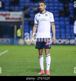 Shrewsbury, UK. 07th Nov, 2023. Bolton's Randell Williams taken during the EFL Sky Bet League 1 match between Shrewsbury Town and Bolton Wanderers at Croud Meadow, Shrewsbury, England on 7 November 2023. Photo by Stuart Leggett. Editorial use only, license required for commercial use. No use in betting, games or a single club/league/player publications. Credit: UK Sports Pics Ltd/Alamy Live News Stock Photo