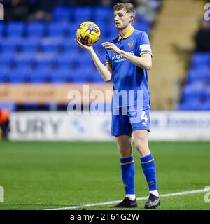 Shrewsbury, UK. 07th Nov, 2023. Shrewsbury's Joe Anderson taken during the EFL Sky Bet League 1 match between Shrewsbury Town and Bolton Wanderers at Croud Meadow, Shrewsbury, England on 7 November 2023. Photo by Stuart Leggett. Editorial use only, license required for commercial use. No use in betting, games or a single club/league/player publications. Credit: UK Sports Pics Ltd/Alamy Live News Stock Photo