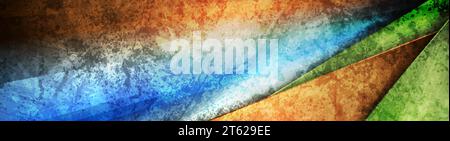 Colorful smooth grunge abstract tech corporate background. Vector geometric design Stock Vector