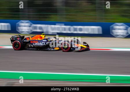 Monza, Italy. 02rd Sep, 2023. MONZA, Italy, 2. September 2023. Sergio PEREZ Mendoza, MEX with is Oracle Red Bull Racing RB19 Honda RBPT Stock Photo