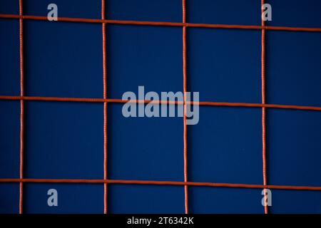 Blue and red tile background Stock Photo
