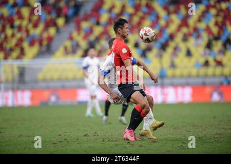 Chengdu Rongcheng Football Club defeated Meizhou Hakka Football Club with 3-0 at the thirtieth round of the 2023 Chinese Super League (CSL) in Chengdu Stock Photo