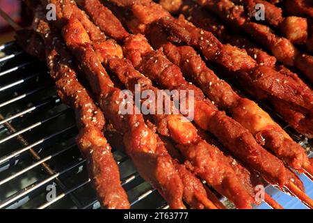 Chinese traditional food mutton string Stock Photo - Alamy