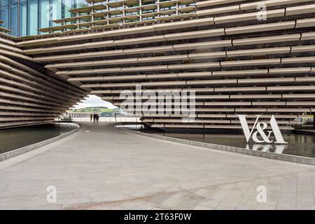 17 September 2022: Dundee, Dundee City, Scotland, UK - Part of the V&A Dundee building, a design museum associated with the Victoria and Albert Museum Stock Photo