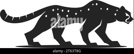 Cheetah logo template Isolated. Brand Identity. Icon Abstract Vector graphic Stock Vector