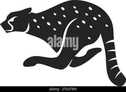 Cheetah logo template Isolated. Brand Identity. Icon Abstract Vector graphic Stock Vector