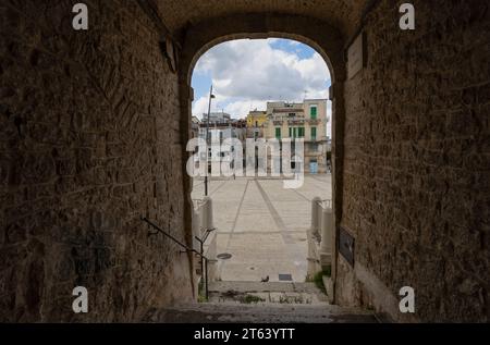 RUVO DI PUGLIA, ITALY, JULY 10, 2022 -  A glimpse of Matteotti square in Ruvo di Puglia, province of Bari, Puglia, Italy Stock Photo