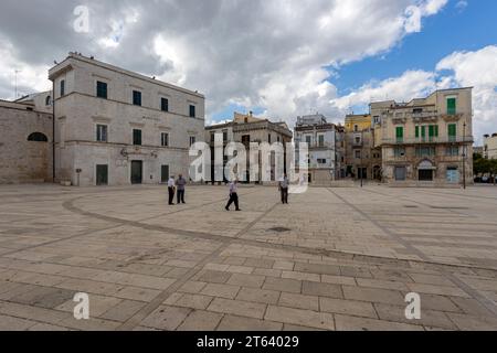 RUVO DI PUGLIA, ITALY, JULY 10, 2022 - Matteotti square with the City Hall in Ruvo di Puglia, province of Bari, Puglia, Italy Stock Photo