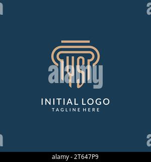 YS logo initial pillar design with luxury modern style best design for ...