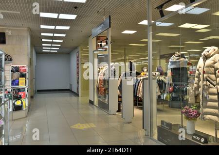 Moscow, Russia - Nov 1. 2023. Interior of the Moskovsky department store Stock Photo