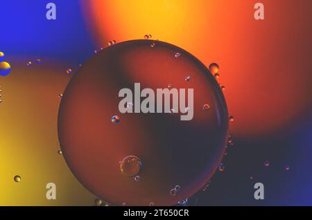 Colorful abstract background. Cosmos. Colorful Bubbles Stock Photo