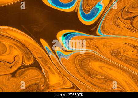 Traditional Ottoman Turkish marbling art patterns as abstract colorful ...