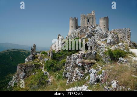 Calascio, Apennines, Province of L' (Aquila), Abruzzo Region, Italy Stock Photo