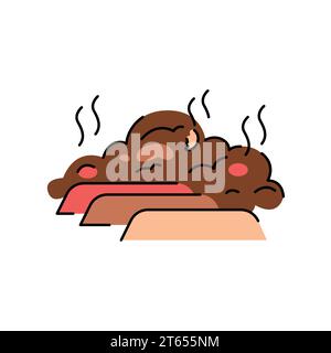 Windrow composting color line icon. Composting. Vector isolated element ...