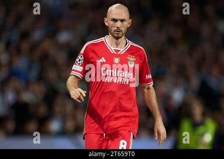 San Sebastian, Spain. 08th Nov, 2023. Fredrik Aursnes of SL Benfica Credit: PRESSINPHOTO SPORTS AGENCY/Alamy Live News Stock Photo