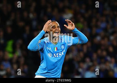 Naples, Italy. 08th Nov, 2023. Natan Bernardo de Souza of SSC Napoli during the Champions League Group C football match between SSC Napoli and FC Union Berlin at Diego Armando Maradona stadium in Naples (Italy), November 8th, 2023. Credit: Insidefoto di andrea staccioli/Alamy Live News Stock Photo