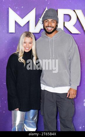 Molly Rainford and Tyler West attend the UK premiere of The Beekeeper