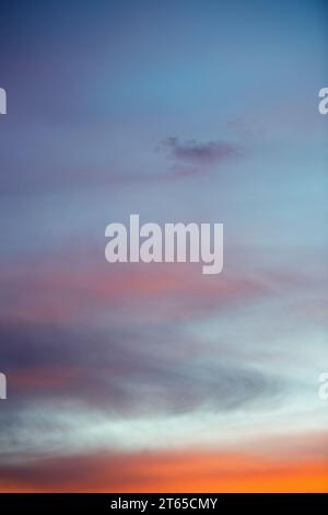 Colourful sky at sunrise Stock Photo