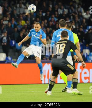 Naples, Campania, Italy. 8th Nov, 2023. Naples 08/11/2023, during the Champions League group football match 2023/24, between the teams of SSC Napoli vs Union Berlino at the Diego Armando Maradona stadium.Stanislav Lobotka of SSC Napoli (Credit Image: © Fabio Sasso/ZUMA Press Wire) EDITORIAL USAGE ONLY! Not for Commercial USAGE! Stock Photo