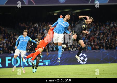 Naples, Campania, Italy. 8th Nov, 2023. Naples 08/11/2023, during the Champions League group football match 2023/24, between the teams of SSC Napoli vs Union Berlino at the Diego Armando Maradona stadium.Natan of SSC Napoli (Credit Image: © Fabio Sasso/ZUMA Press Wire) EDITORIAL USAGE ONLY! Not for Commercial USAGE! Stock Photo