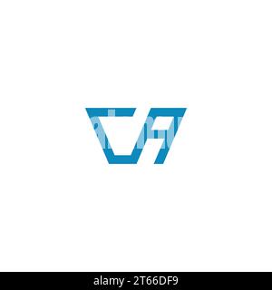 CA Logo Design. Letter CA Icon Symbol Stock Vector