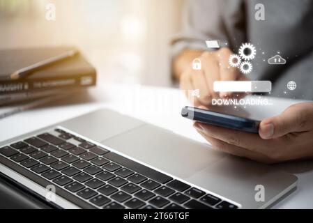 Download Cloud Security Program Computer Systems Storage Networks and Data Protection and Privacy Technology internet of things. Stock Photo