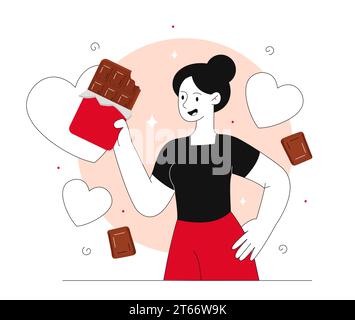World chocolate day vector concept Stock Vector