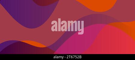 Colorful elegant minimal waves abstract vector background Stock Vector