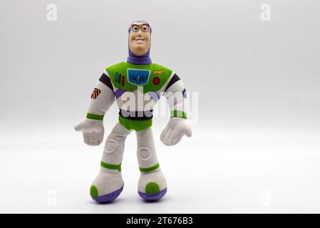 Buzz Lightyear hand puppet from Toy Story Movie. Stock Photo