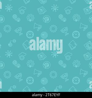 Startup simple seamless vector pattern or background Stock Vector