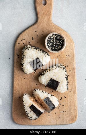 Japanese Tuna Mayo Onigiri Stock Photo