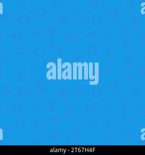 Business startup blue creative vector pattern. Seamless background Stock Vector
