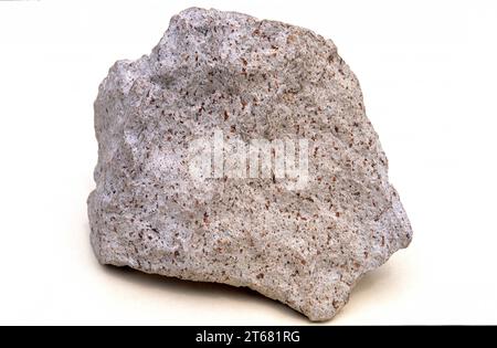 Trachyte is a volcanic rock. Sample. Stock Photo