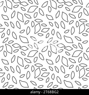 Trematoda Helminth Seamless Pattern - parasitic worms vector background Stock Vector