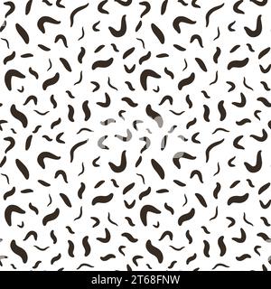 Intestinal Worms Helminths vector concept Seamless Pattern or background Stock Vector
