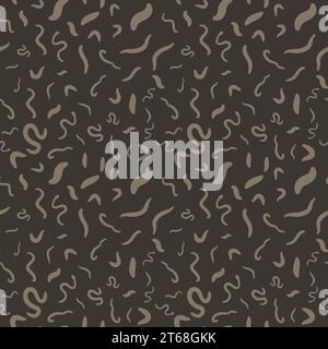 Ascariasis Intestinal Worms vector concept Seamless pattern or background Stock Vector