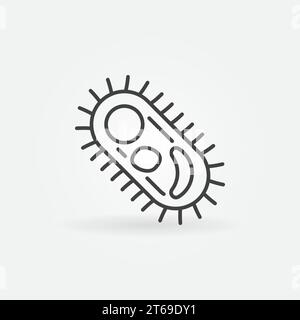 Virus or Pathogen vector concept icon or design element in thin line style Stock Vector