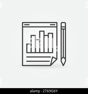 Pencil icon, outline style Stock Vector Image & Art - Alamy