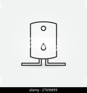 Water Heater linear vector concept icon or logo element Stock Vector