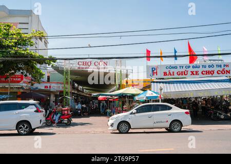 Da Nang, Vietnam - June 27, 2023 : Cho Con Market Stock Photo