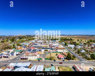 An aerial view of Guyra, New South Wales, Australia Stock Photo